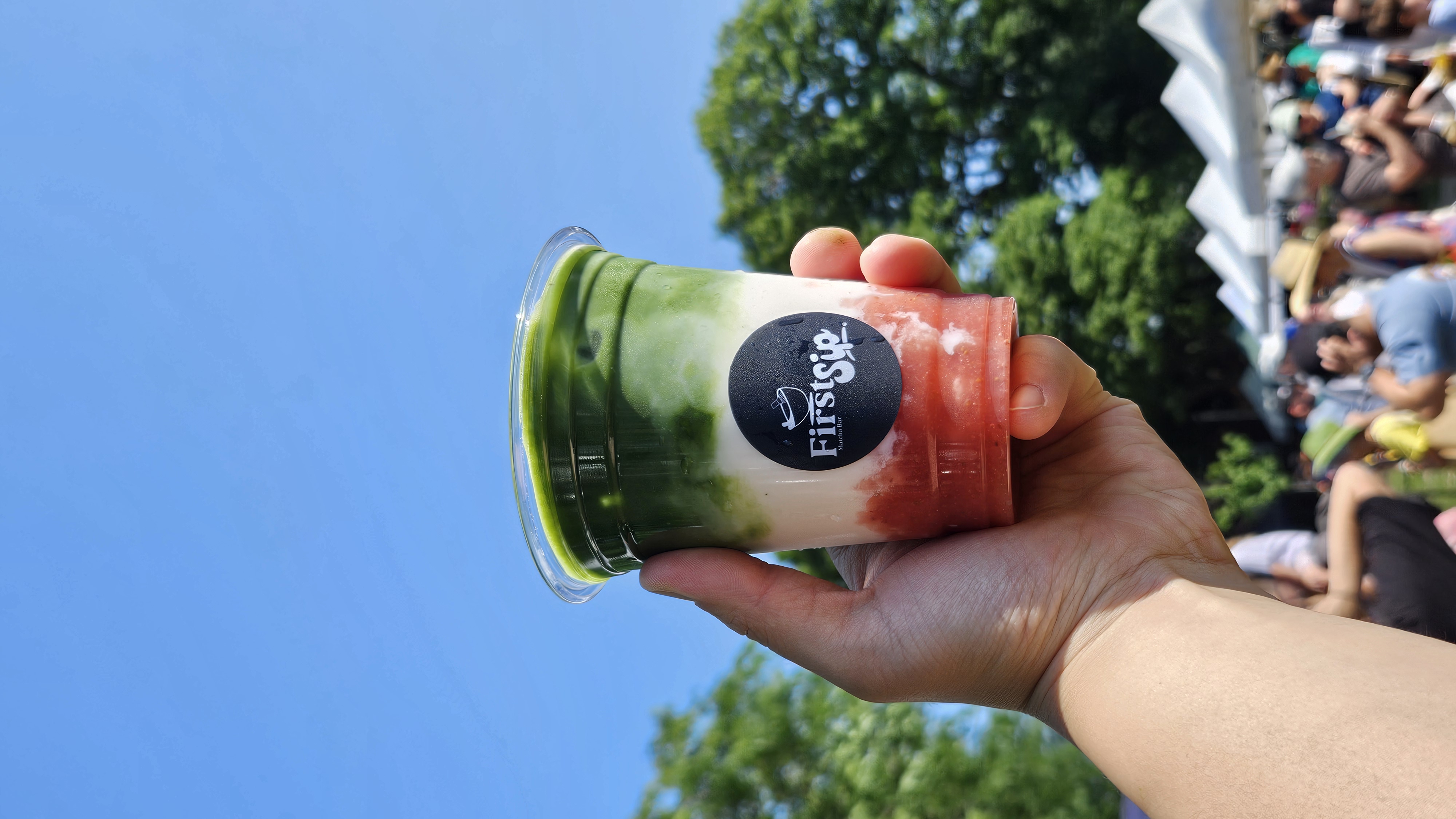 Strawberry Matcha Latte